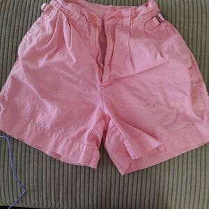 Women's High Waist Pink Shorts